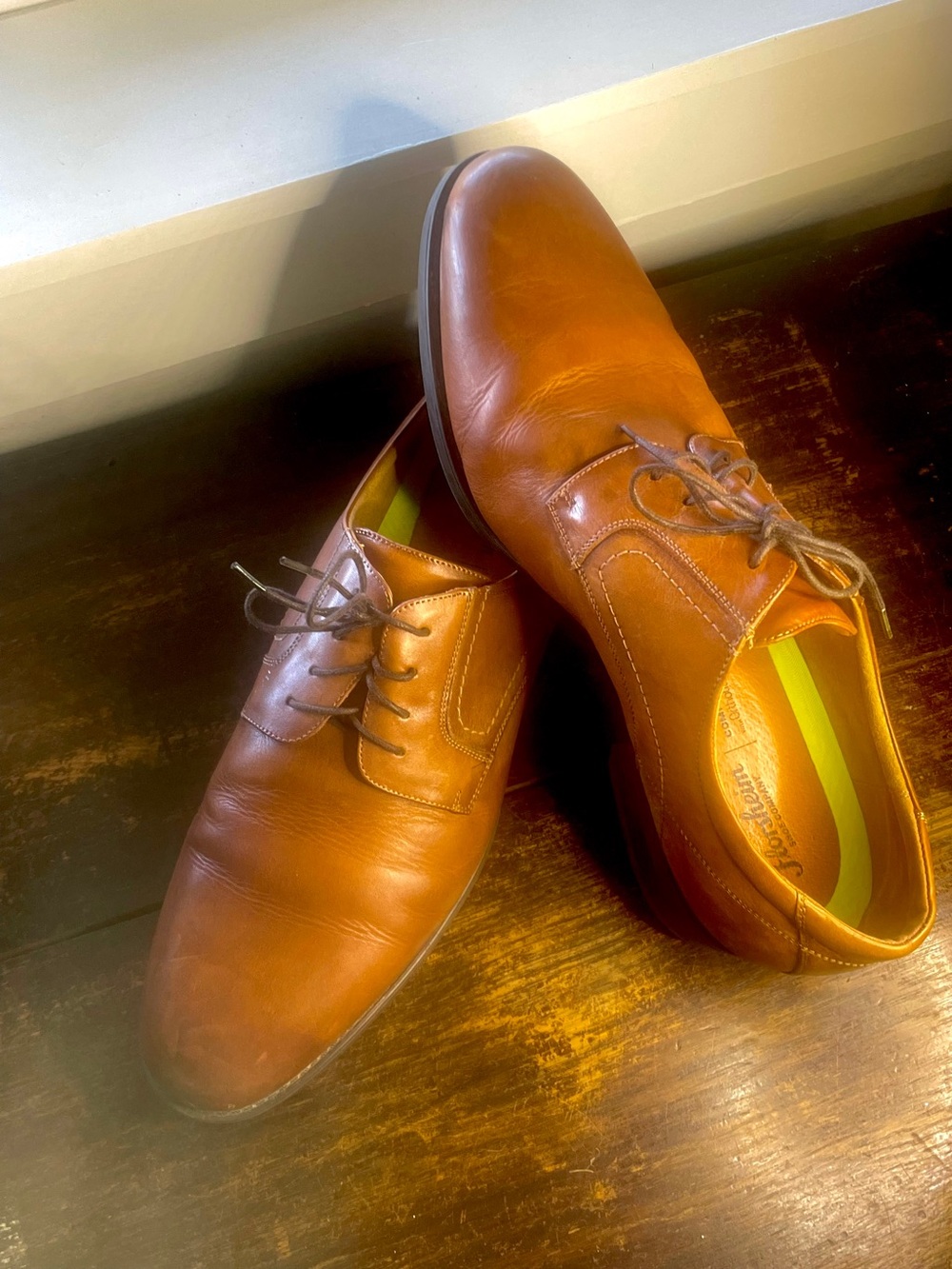 Florsheim Cognac Leather‎ Oxford Dress Shoes Size 15D Classic Business Casual - Picture 5 of 7